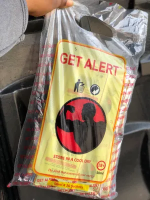 Get alert liqour sachet